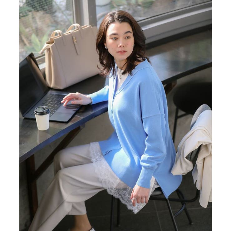 裾イレヘムレースドッキングプルオーバー | Green Parks  | 詳細画像15 