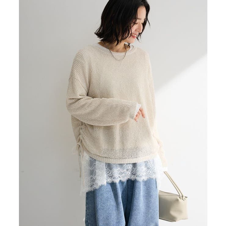 裾イレヘムレースドッキングプルオーバー | Green Parks  | 詳細画像7 