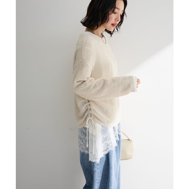 裾イレヘムレースドッキングプルオーバー | Green Parks  | 詳細画像8 