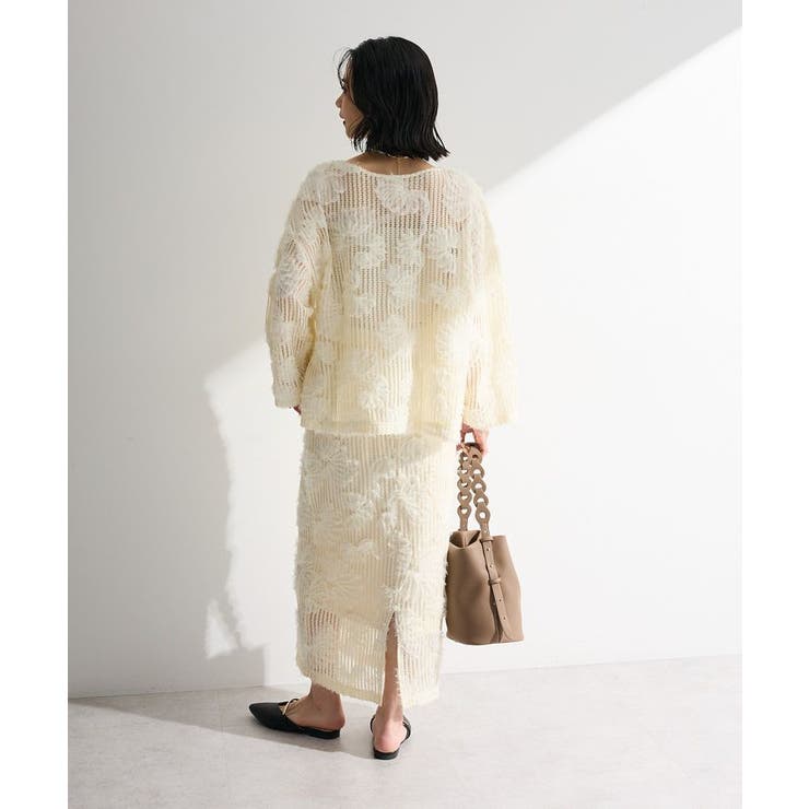 レース刺繍プルオーバー | Green Parks  | 詳細画像4 