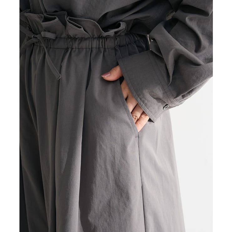 ウエストフリルワイドコクーンパンツ | Green Parks  | 詳細画像7 