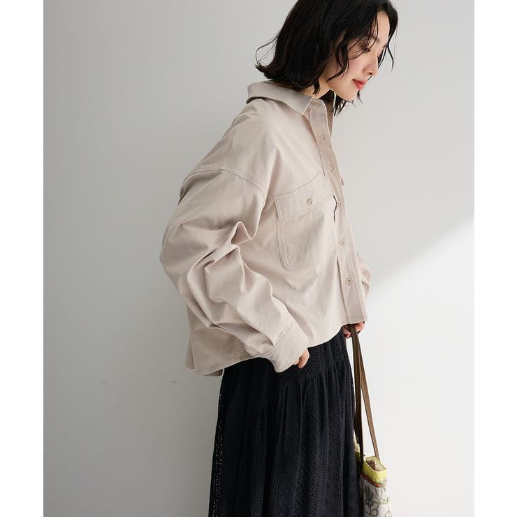ライトベージュ | ワークシャツジャケット | Green Parks 