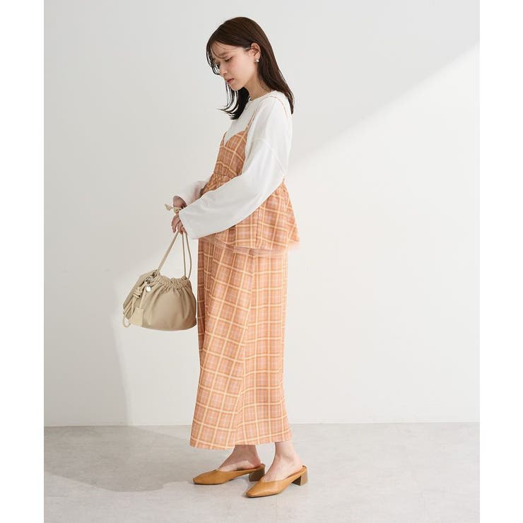 ペプラムチェックキャミワンピース | Green Parks  | 詳細画像13 