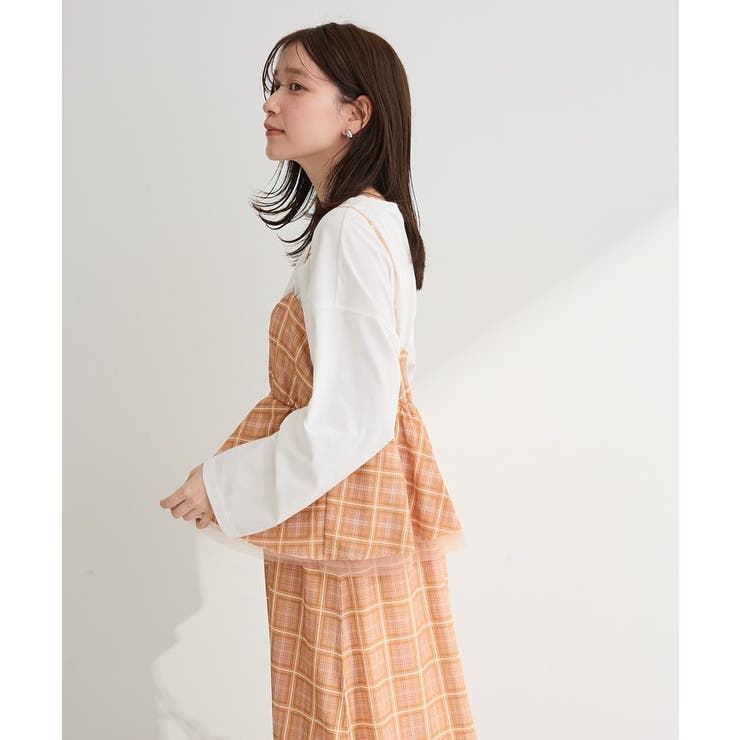 ペプラムチェックキャミワンピース | Green Parks  | 詳細画像16 