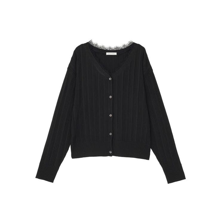 レースドッキングニットカーディガン | Green Parks  | 詳細画像32 