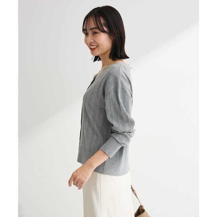 レースドッキングニットカーディガン | Green Parks  | 詳細画像6 