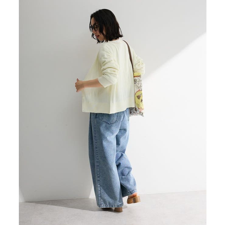 レースドッキングニットカーディガン | Green Parks  | 詳細画像12 