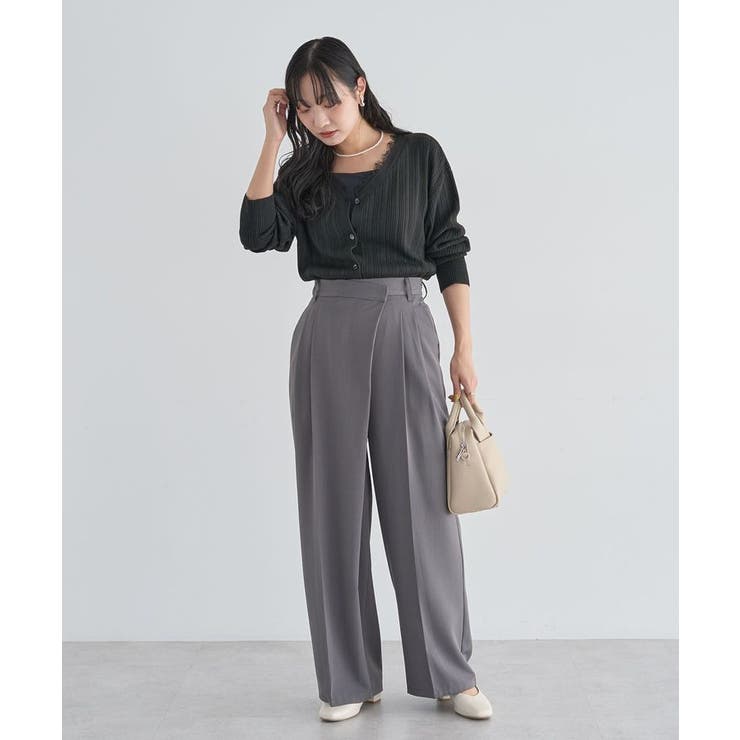 レースドッキングニットカーディガン | Green Parks  | 詳細画像16 