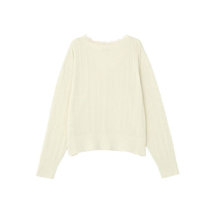 レースドッキングニットカーディガン | Green Parks  | 詳細画像24 