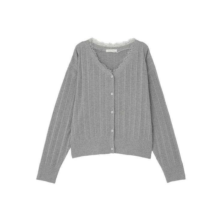 レースドッキングニットカーディガン | Green Parks  | 詳細画像31 