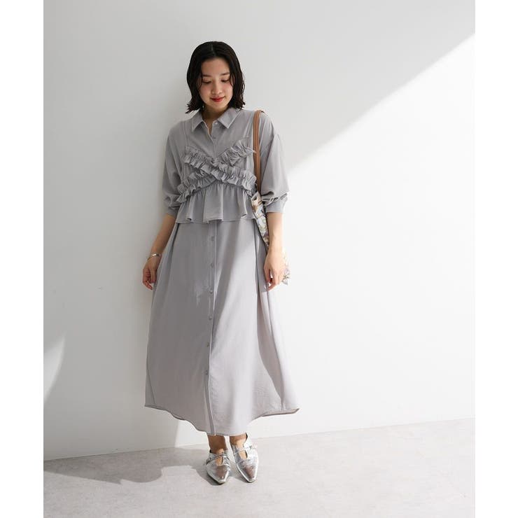 SET2点フリルビスチェ＋シャツワンピース | Green Parks  | 詳細画像15 