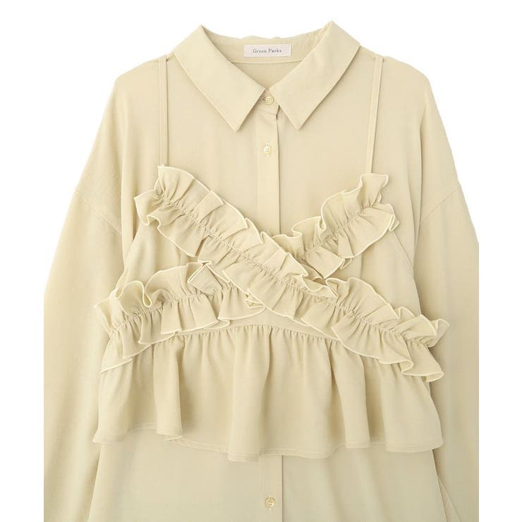 SET2点フリルビスチェ＋シャツワンピース | Green Parks  | 詳細画像24 