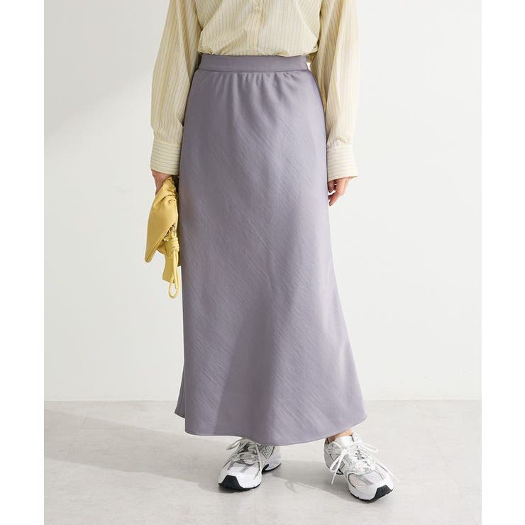 光沢サテンナロースカート | Green Parks  | 詳細画像1 