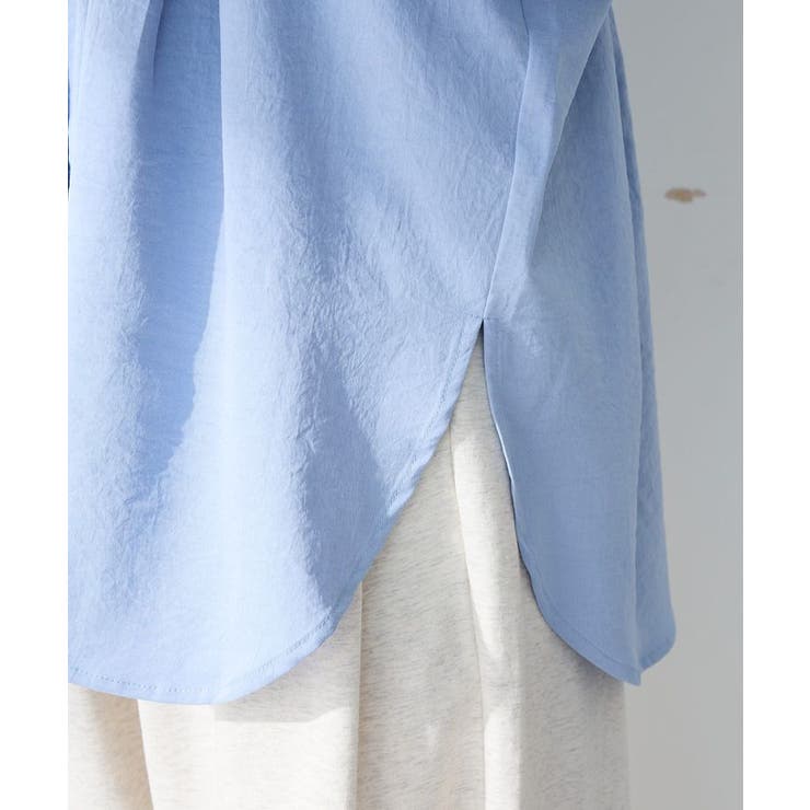 【WEB限定】ドロストシャーリングウエストタックシャツⅡ | Green Parks  | 詳細画像11 