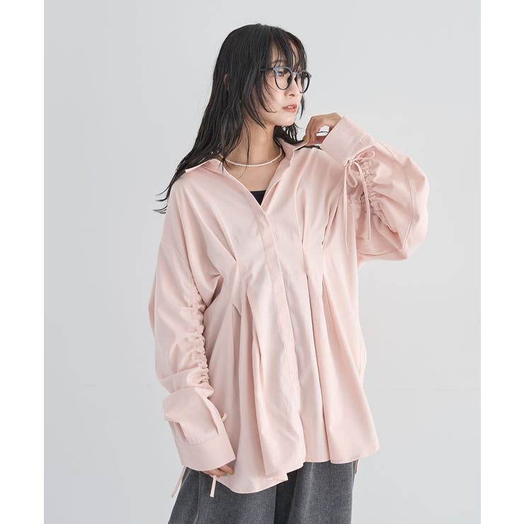 【WEB限定】ドロストシャーリングウエストタックシャツⅡ | Green Parks  | 詳細画像35 