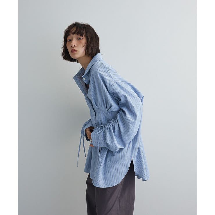 【WEB限定】ドロストシャーリングウエストタックシャツⅡ | Green Parks  | 詳細画像26 