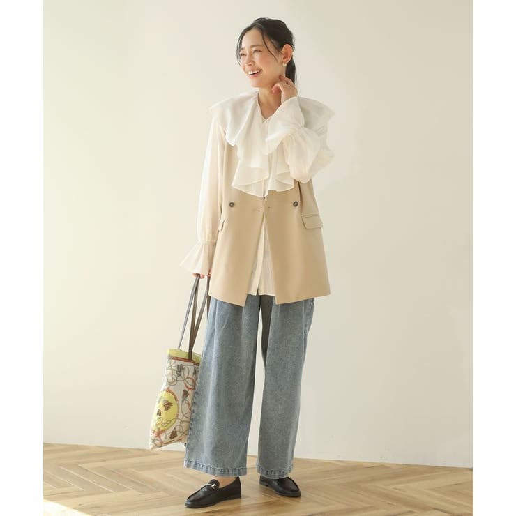 デニムタックワイドパンツ | Green Parks  | 詳細画像14 