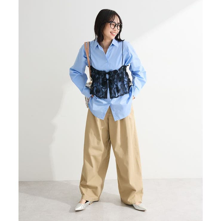 チノタックワイドパンツ[品番：GRPW0051684]｜Green Parks （グリーン