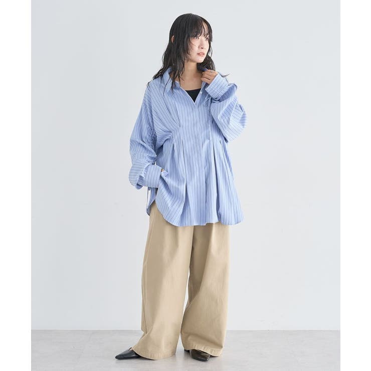 チノタックワイドパンツ[品番：GRPW0051684]｜Green Parks （グリーン
