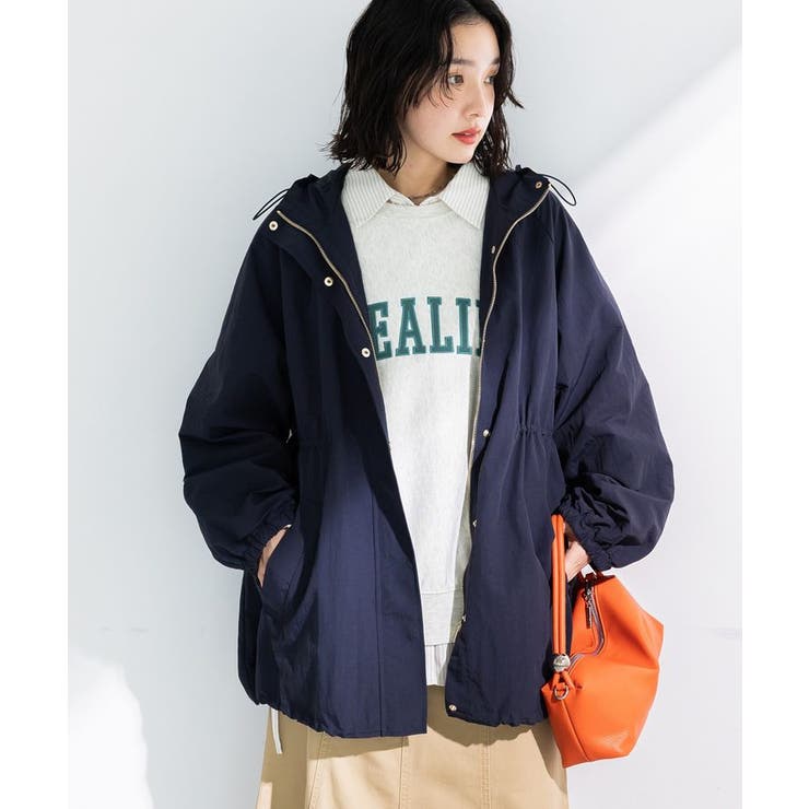 撥水加工ミディ丈マウンテンパーカー | Green Parks  | 詳細画像1 