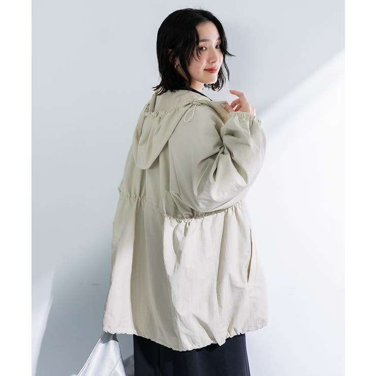 撥水加工ミディ丈マウンテンパーカー | Green Parks  | 詳細画像12 