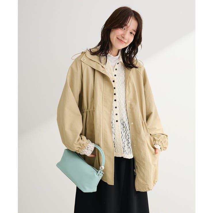 撥水加工ミディ丈マウンテンパーカー | Green Parks  | 詳細画像16 