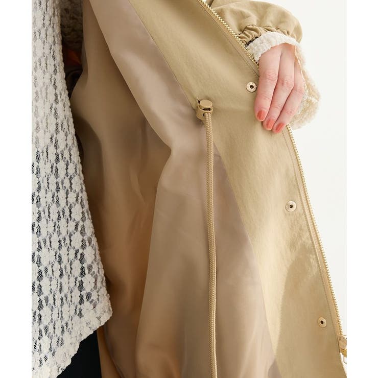 撥水加工ミディ丈マウンテンパーカー | Green Parks  | 詳細画像23 