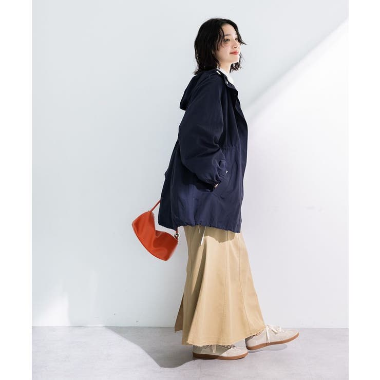 撥水加工ミディ丈マウンテンパーカー | Green Parks  | 詳細画像3 