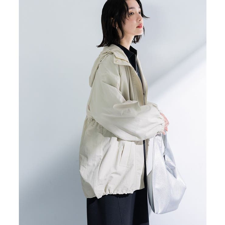 撥水加工ミディ丈マウンテンパーカー | Green Parks  | 詳細画像14 