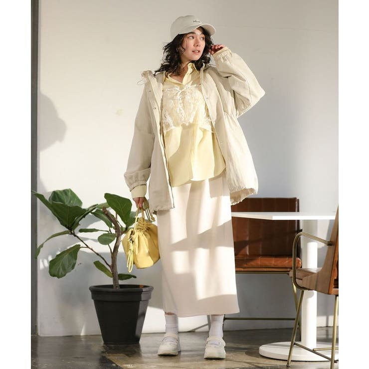 撥水加工ミディ丈マウンテンパーカー | Green Parks  | 詳細画像2 