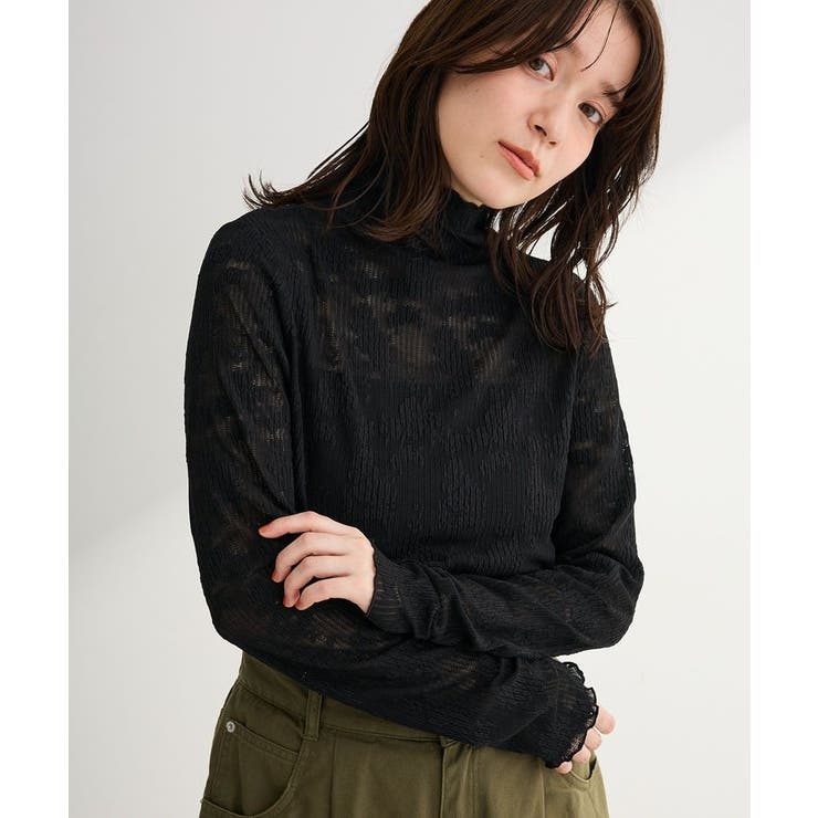 プリーツレースハイネックプルオーバー | Green Parks  | 詳細画像11 