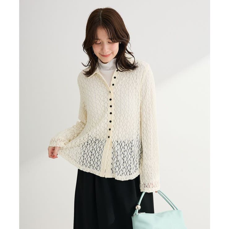 衿付きレースカットプルオーバー | Green Parks  | 詳細画像16 