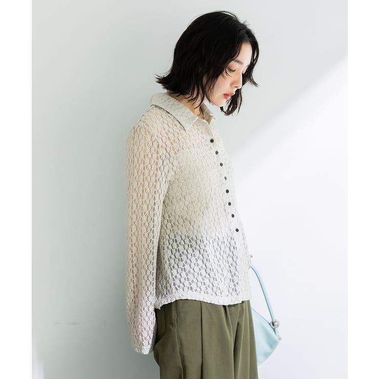 衿付きレースカットプルオーバー | Green Parks  | 詳細画像7 