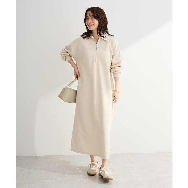 ポロ衿ハーフZIPカットワンピース | Green Parks  | 詳細画像14 