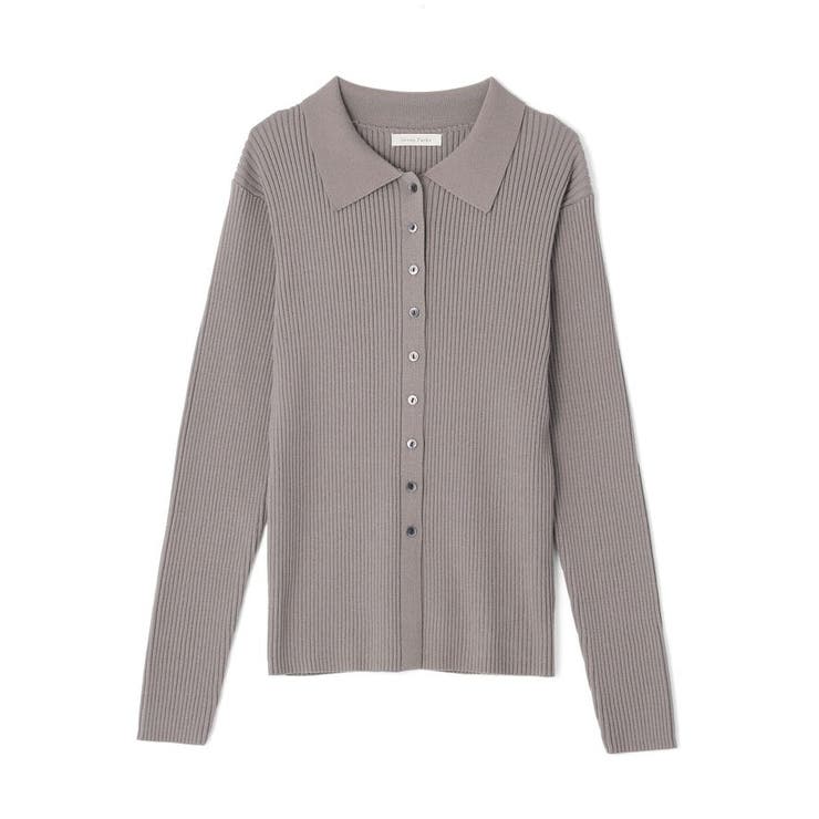 襟付きリブニットカーディガン | Green Parks  | 詳細画像22 