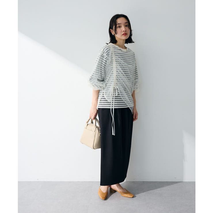 シャーリングチュールドッキングプルオーバー | Green Parks  | 詳細画像2 