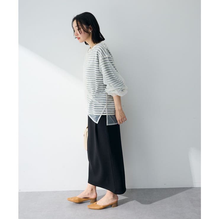 シャーリングチュールドッキングプルオーバー | Green Parks  | 詳細画像3 