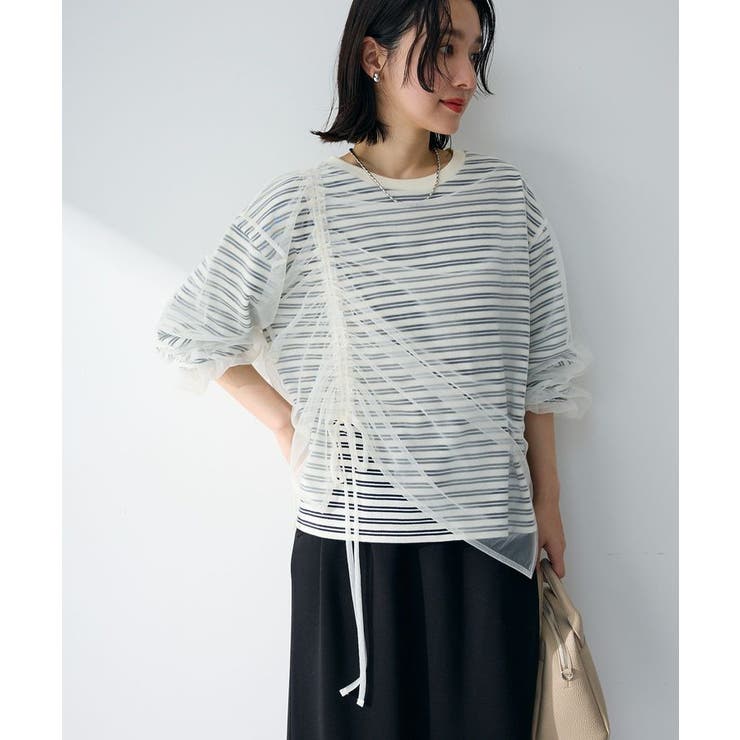 シャーリングチュールドッキングプルオーバー | Green Parks  | 詳細画像5 