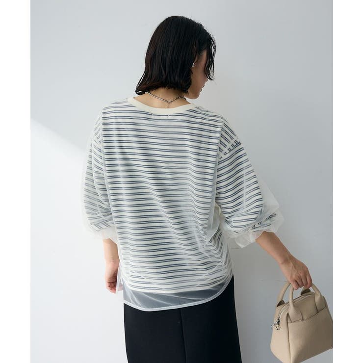 シャーリングチュールドッキングプルオーバー | Green Parks  | 詳細画像7 