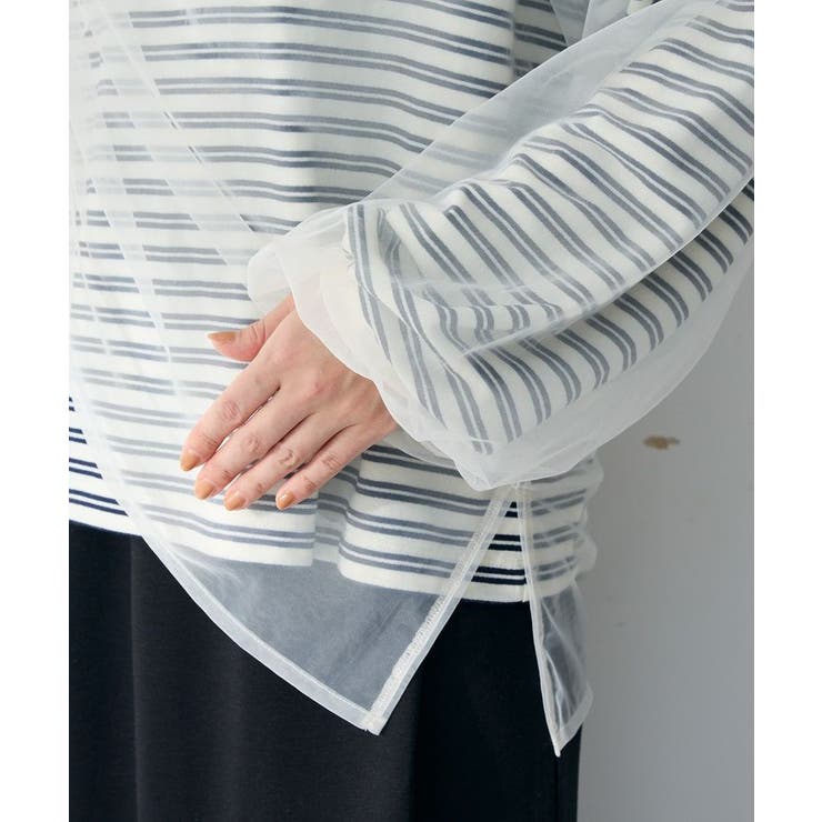 シャーリングチュールドッキングプルオーバー | Green Parks  | 詳細画像9 