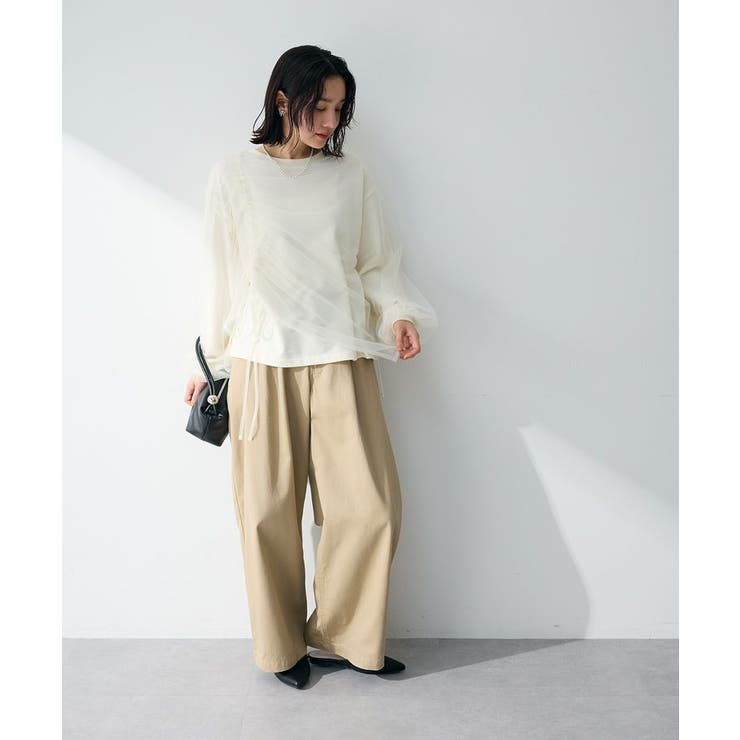 シャーリングチュールドッキングプルオーバー | Green Parks  | 詳細画像13 