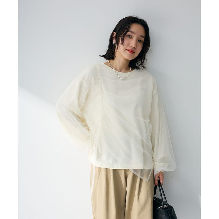 シャーリングチュールドッキングプルオーバー | Green Parks  | 詳細画像16 