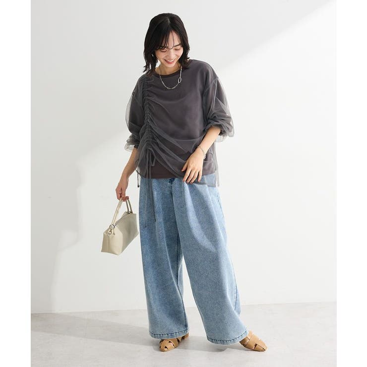 シャーリングチュールドッキングプルオーバー | Green Parks  | 詳細画像19 