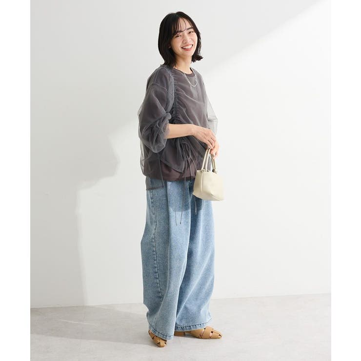 シャーリングチュールドッキングプルオーバー | Green Parks  | 詳細画像20 