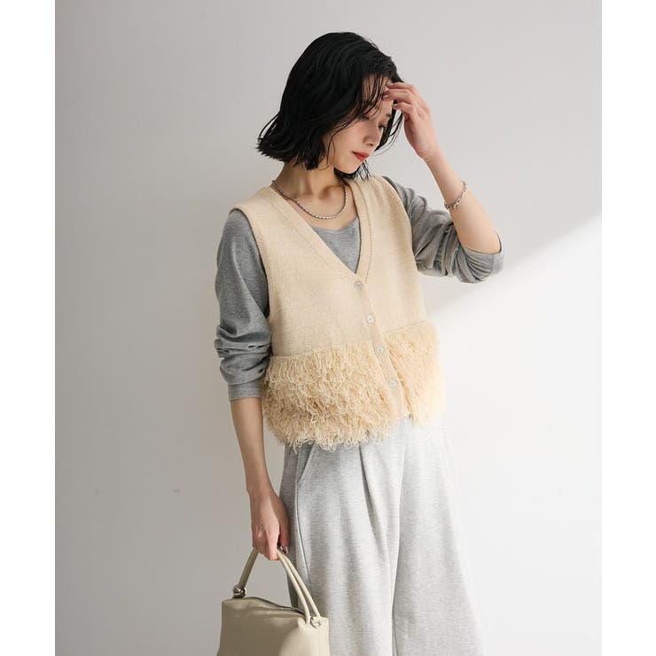 ブークレループニットベスト | Green Parks  | 詳細画像6 