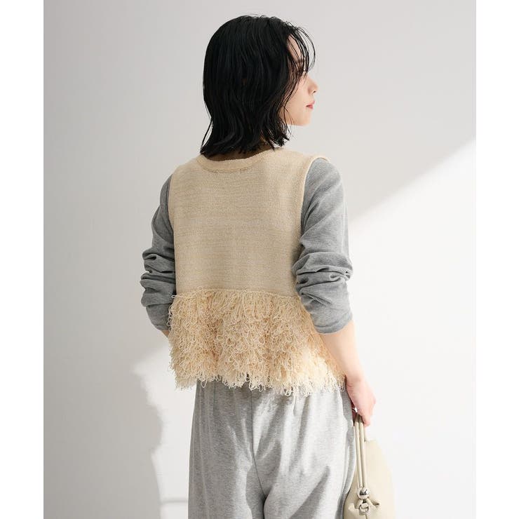 ブークレループニットベスト | Green Parks  | 詳細画像8 