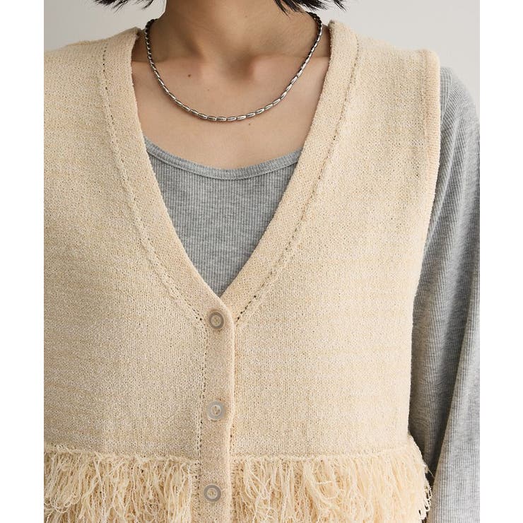 ブークレループニットベスト | Green Parks  | 詳細画像9 