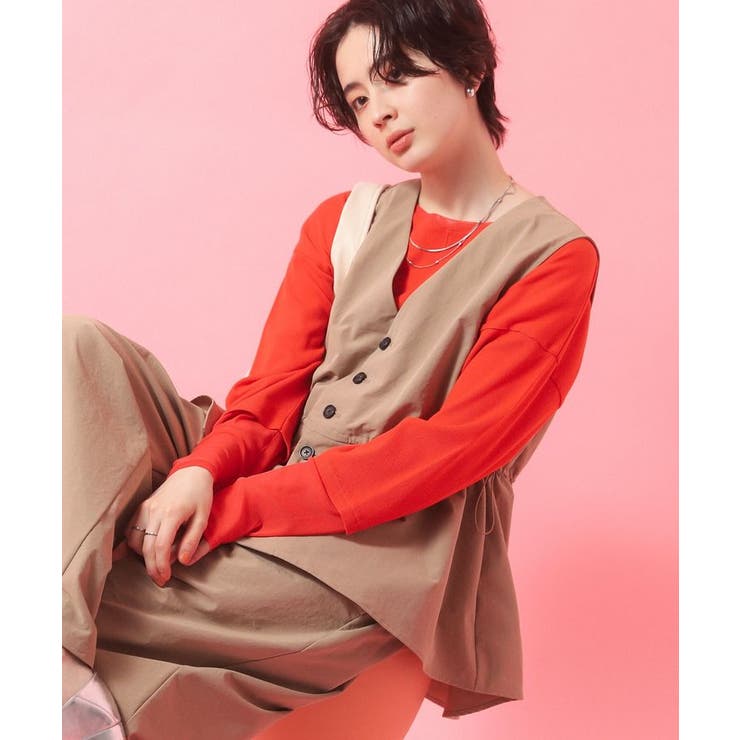 袖チュールリブプルオーバー | Green Parks  | 詳細画像21 