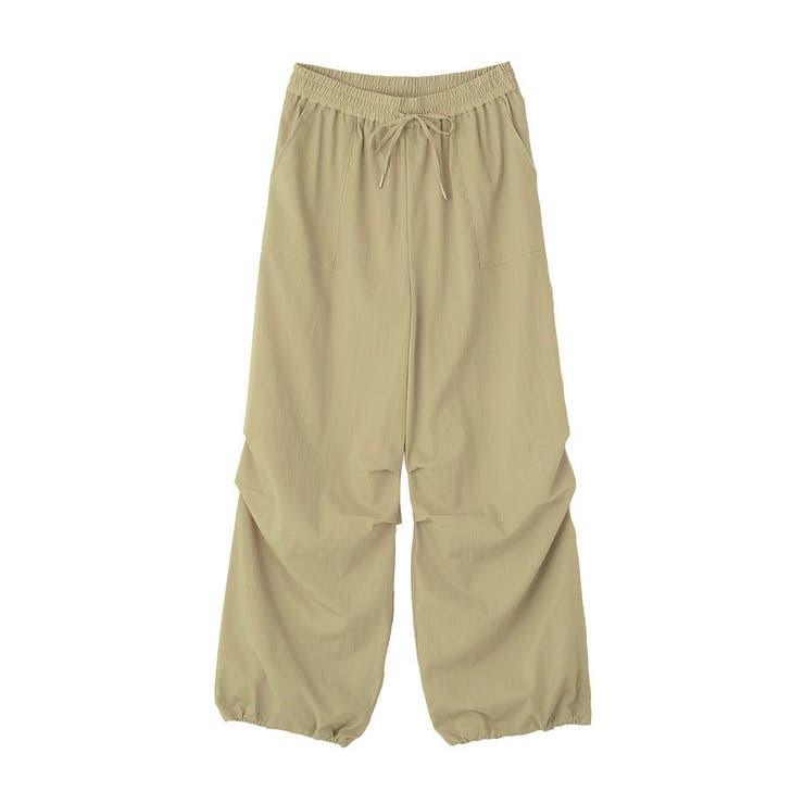 表面感サテンタックパンツ | Green Parks  | 詳細画像32 