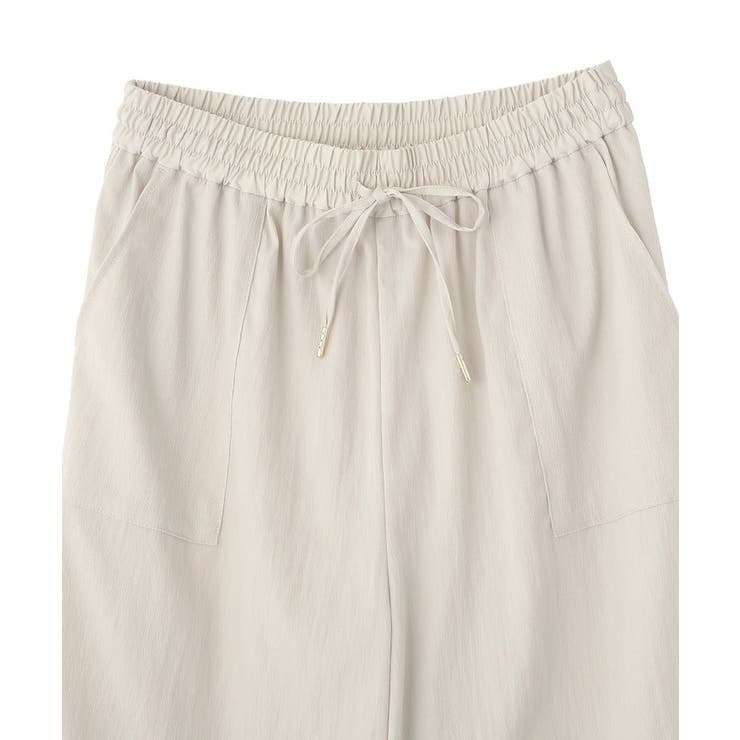 表面感サテンタックパンツ | Green Parks  | 詳細画像22 